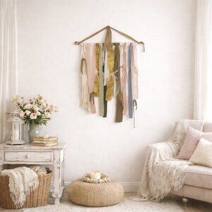 Handmade Hand Crafted Boho Shabby Chic Wall Hanging